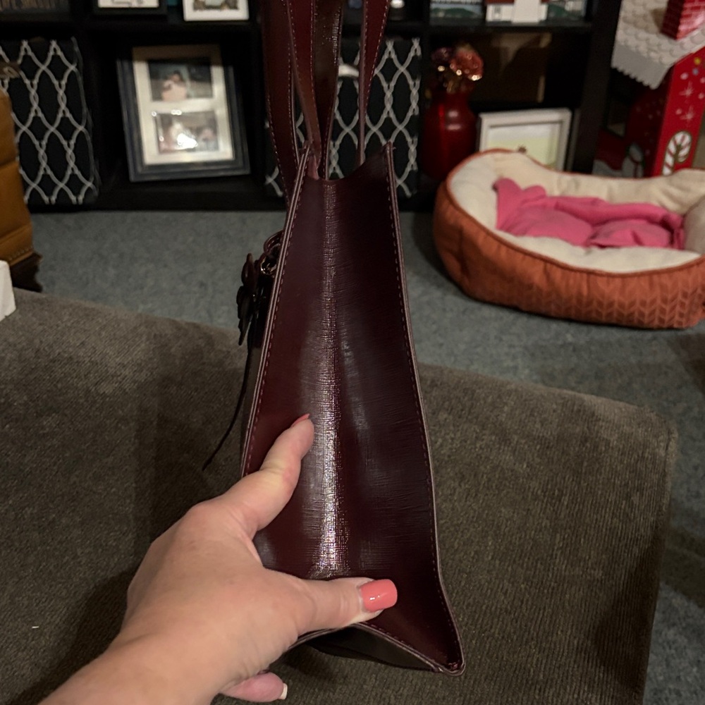 Ted Baker Deep Burgundy Tote Bag - Picture 4 of 8
